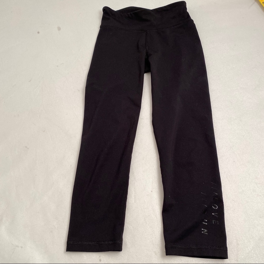 Aeropostale Live Love Dream black leggings XS